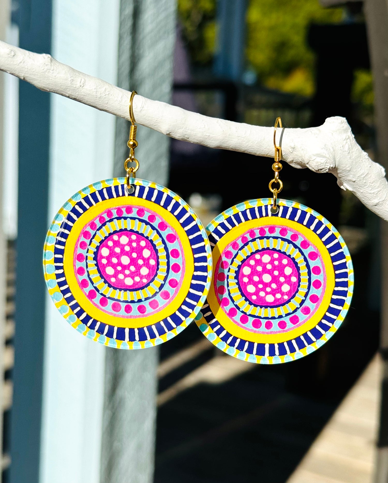 Indigenous art earrings