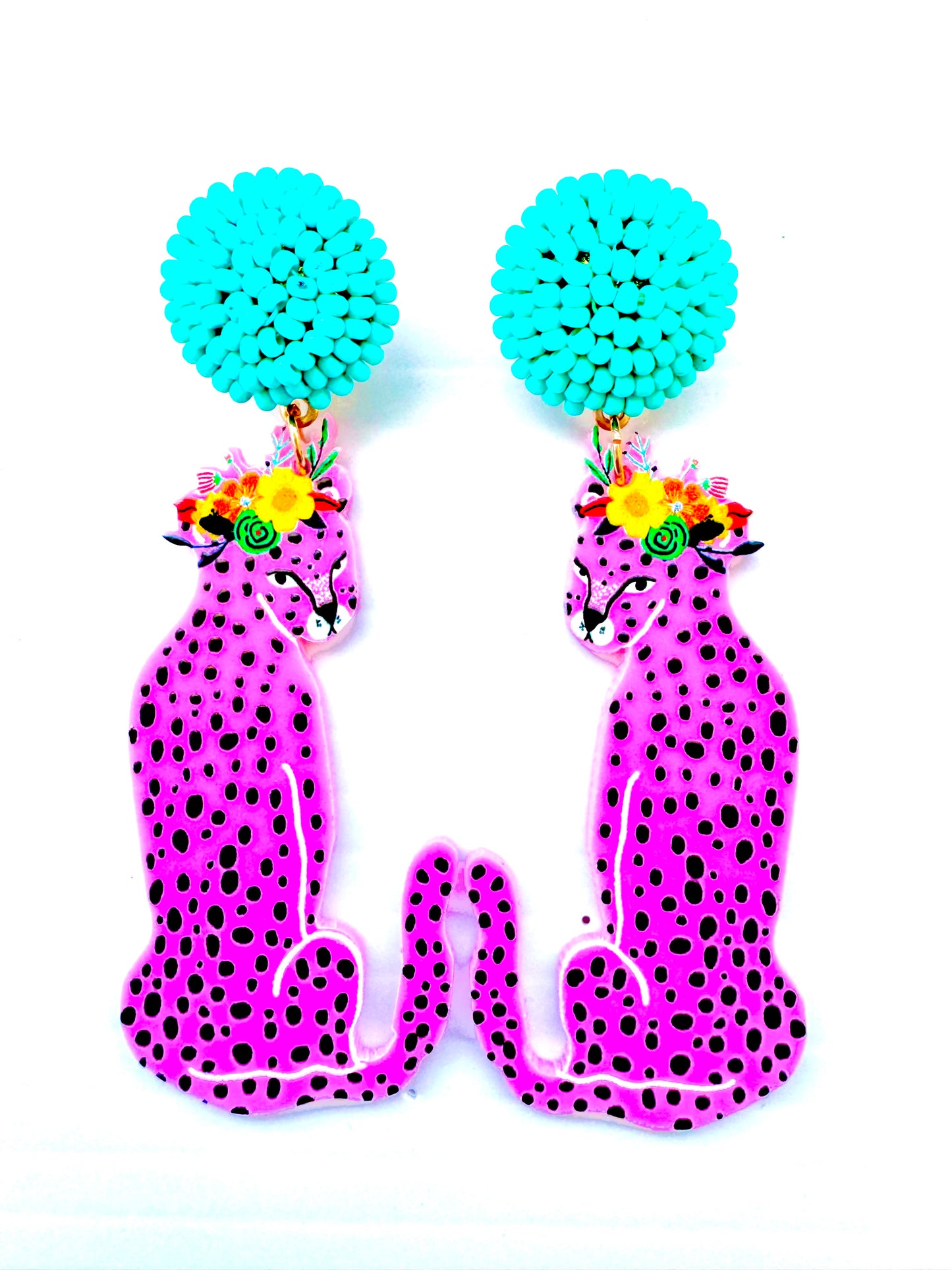 Cheetah earrings