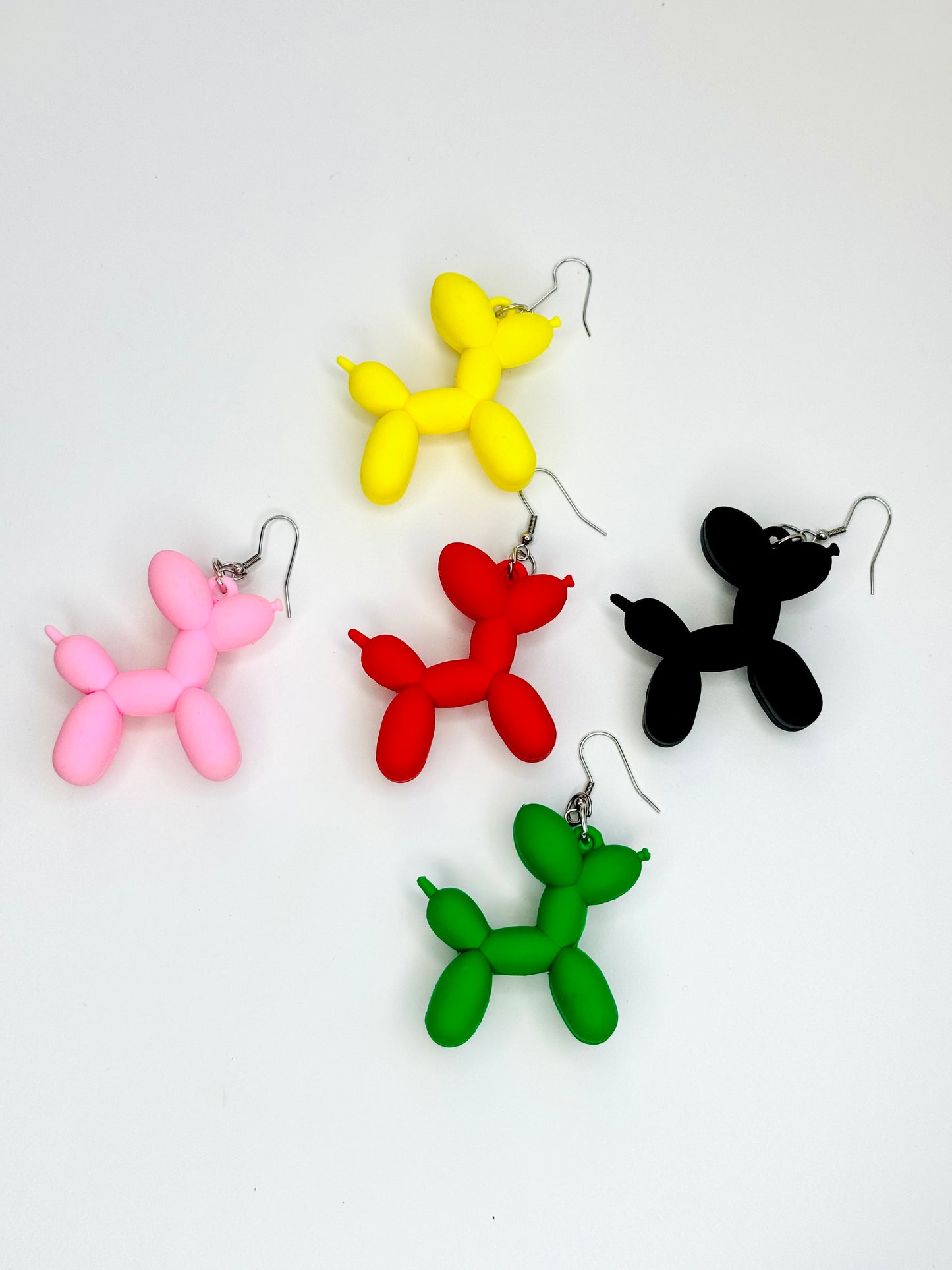 Ballon dog earring set of 5