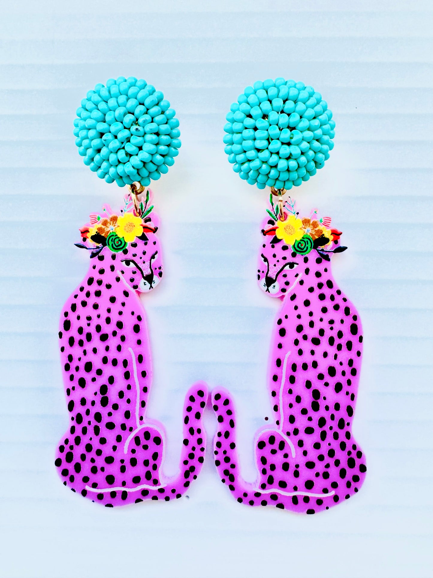 Cheetah earrings